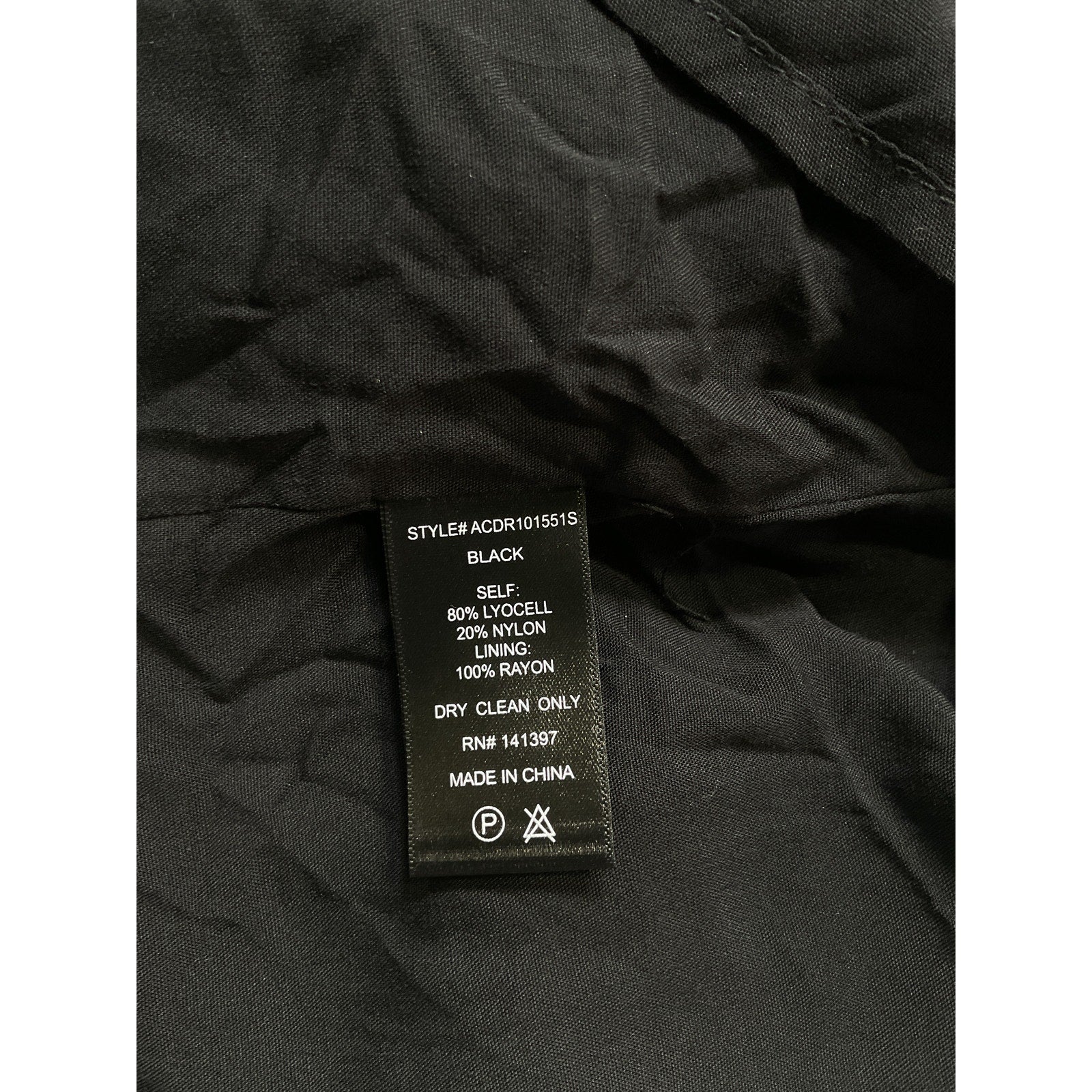 Astr The Label 'Odina' Black Back Cut Out Dress Size M
