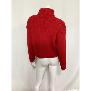Line & Dot 'Scarlet' Red Turtleneck Sweater Size S