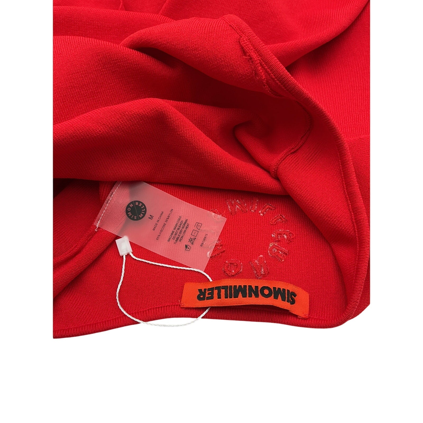 Simon Miller 'Junjo' Red Viscose Knit Dress Size M