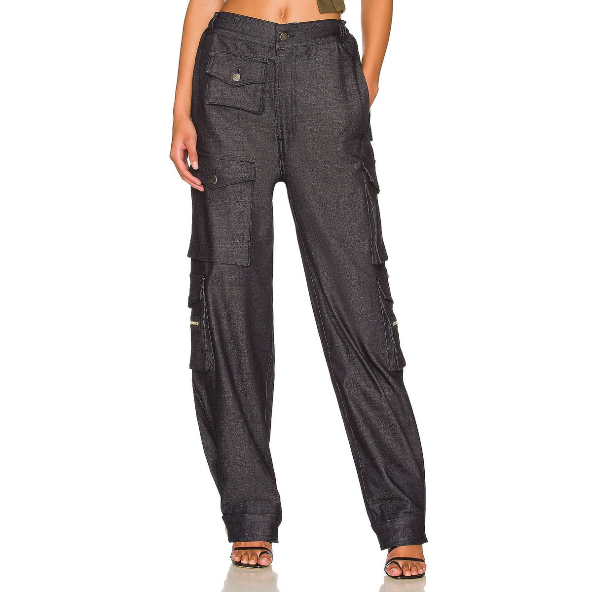 Eb Denim Structured Dark Indigo Utility Cargo Pants Size XXS