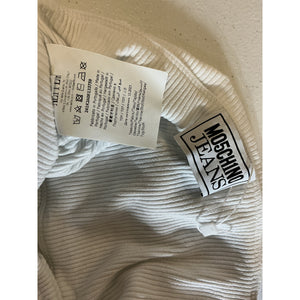 Moschino Jeans Strapless White Polyester Cropped Top Size M