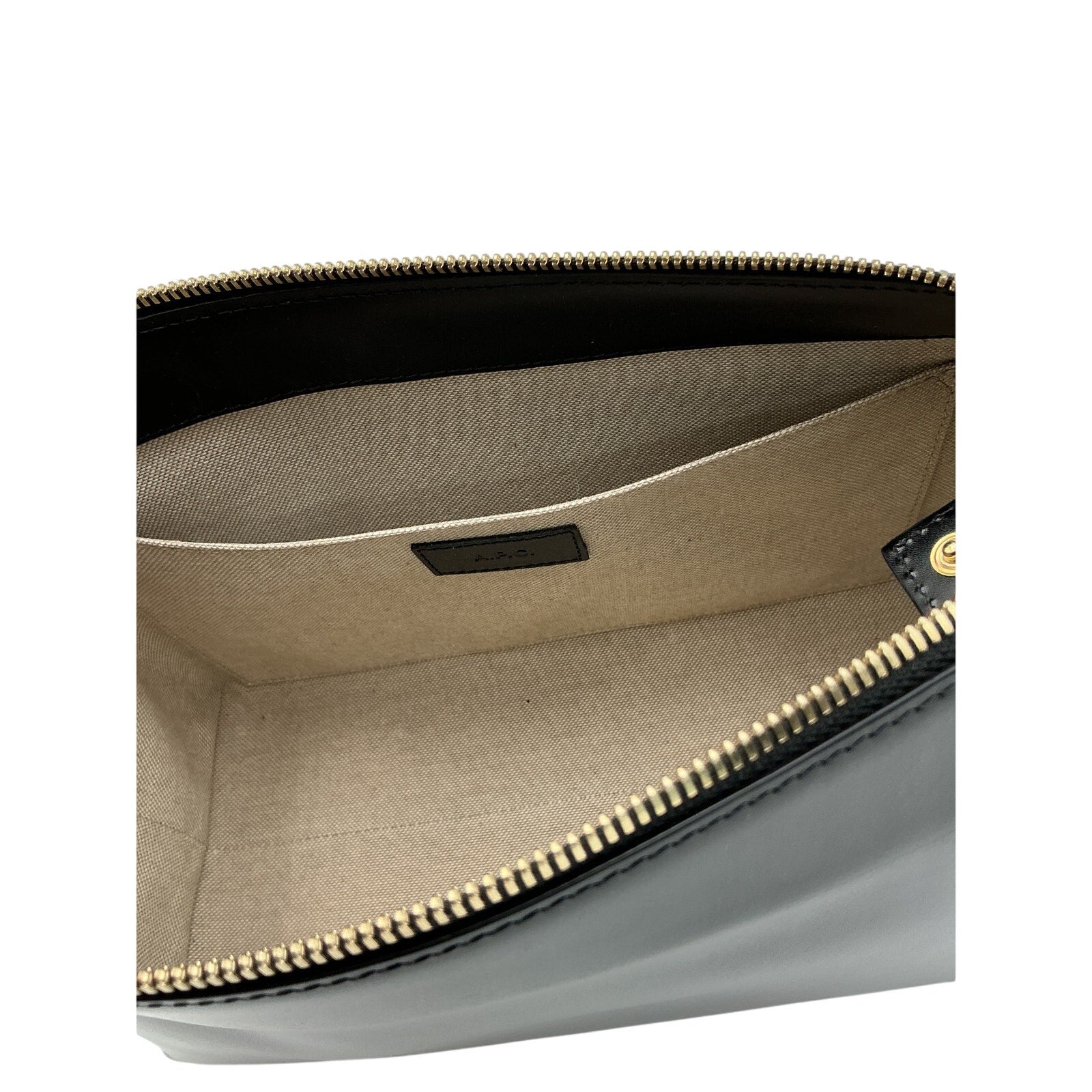 A.P.C. 'Virginie' Black Leather Shoulder Bag