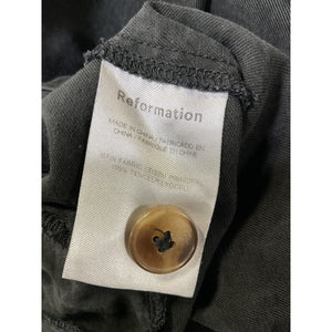 Reformation 'Mason' Black Pant Size 0