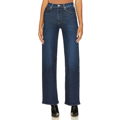 Agolde 'Harper' Blue Cotton Mid Rise Wide Straight Denim Jean Size 28
