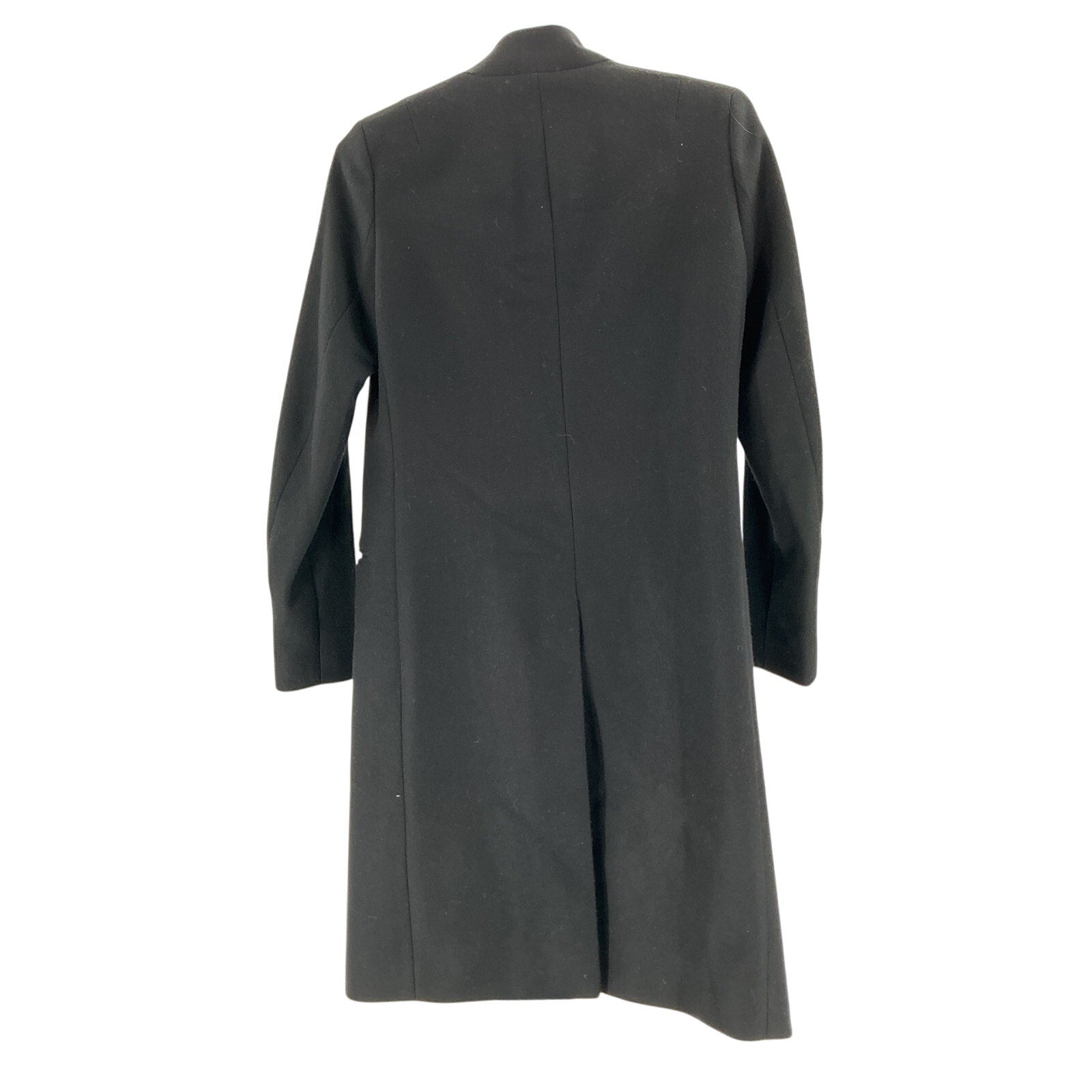 Allsaints 'Sidney' Black Wool Recycled Blend Coat Size 4