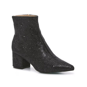 Betsey Johnson Embellished Black Kyla Ankle Boots Size 7 M