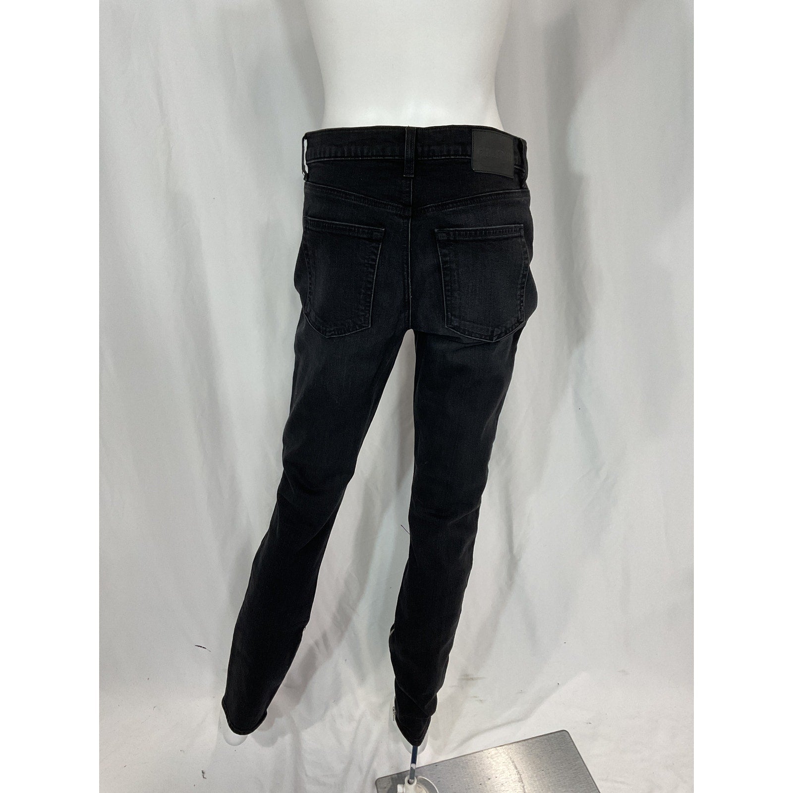 Grlfrnd 'Karla' Black Ankle Zip Skinny Denim Jeans Size 27