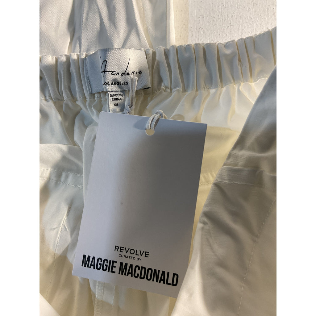 L'Academie x 'Maggie Macdonald Norga' White Poplin Drawstring Pants Size XS - NWT