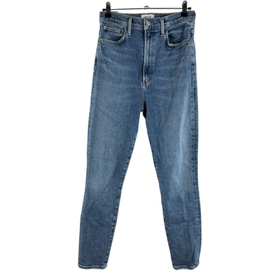 Agolde High Rise Washed Blue Pinch Waist Denim Jeans Size 27