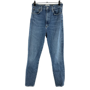 Agolde High Rise Washed Blue Pinch Waist Denim Jeans Size 27