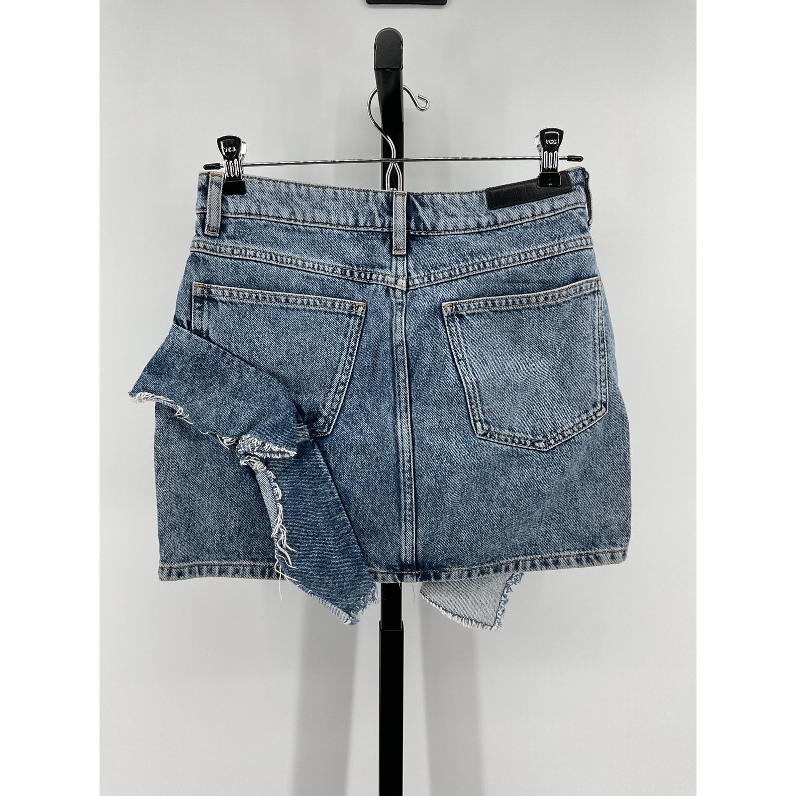 Iro 'Priscia' Blue Cotton Denim Mini Skirt Size 36