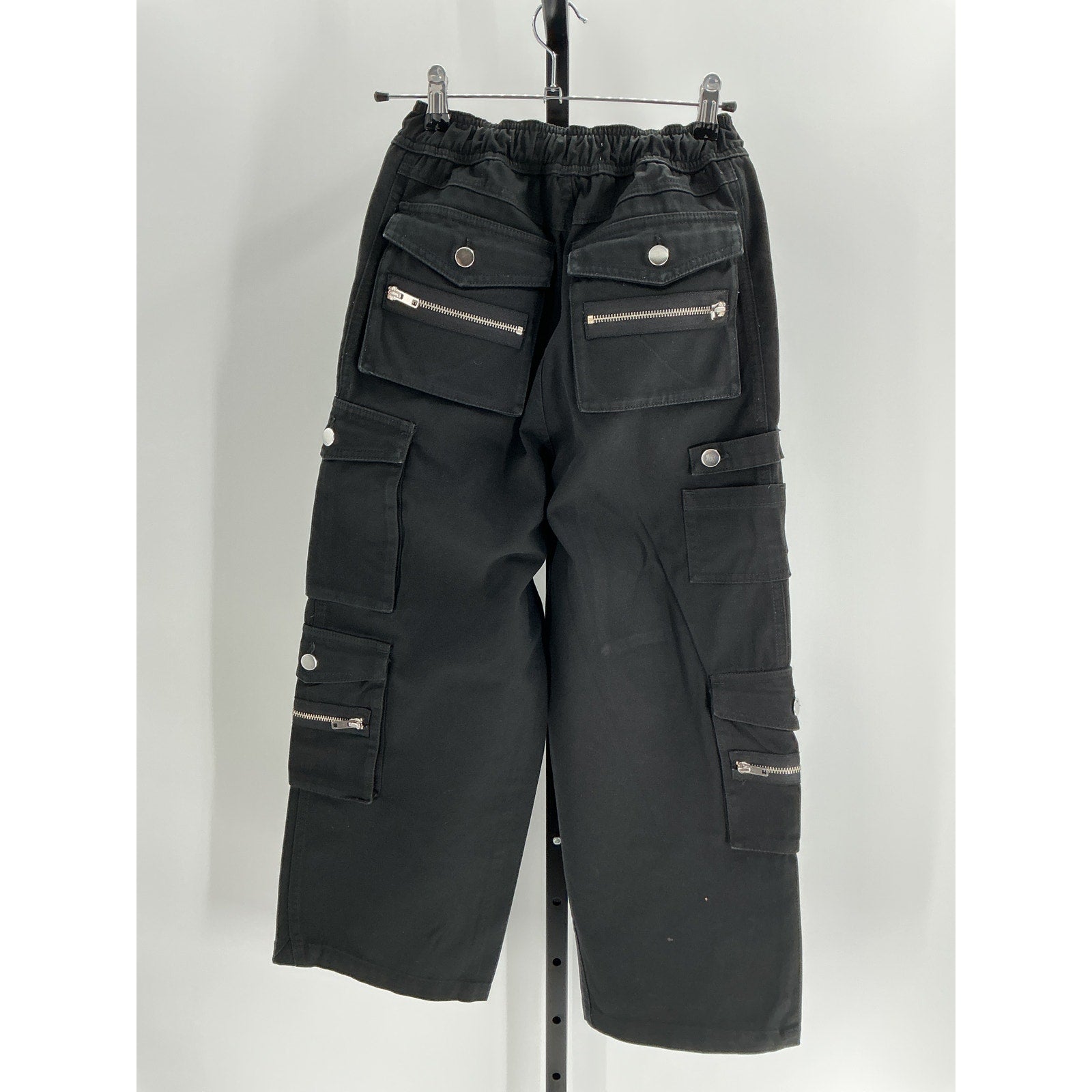 Eb Denim Cargo Black Cotton Pants Size XS