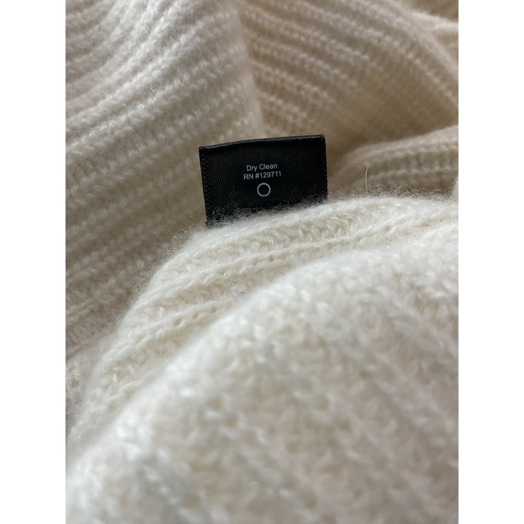 Jenni Kayne 'Fisherman' Ivory Cashmere Sweater Size XS