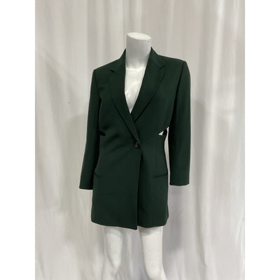 Helmut Lang 'Slash' Green Blazer Size 2