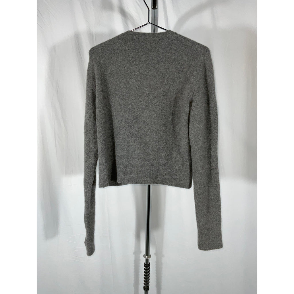 Petar Petrov 'Old School' Gray Stretch-Cashmere And Silk-Blend Sweater Size M