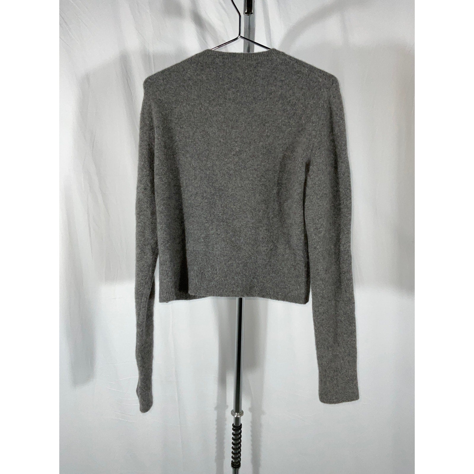 Petar Petrov 'Old School' Gray Stretch-Cashmere And Silk-Blend Sweater Size M
