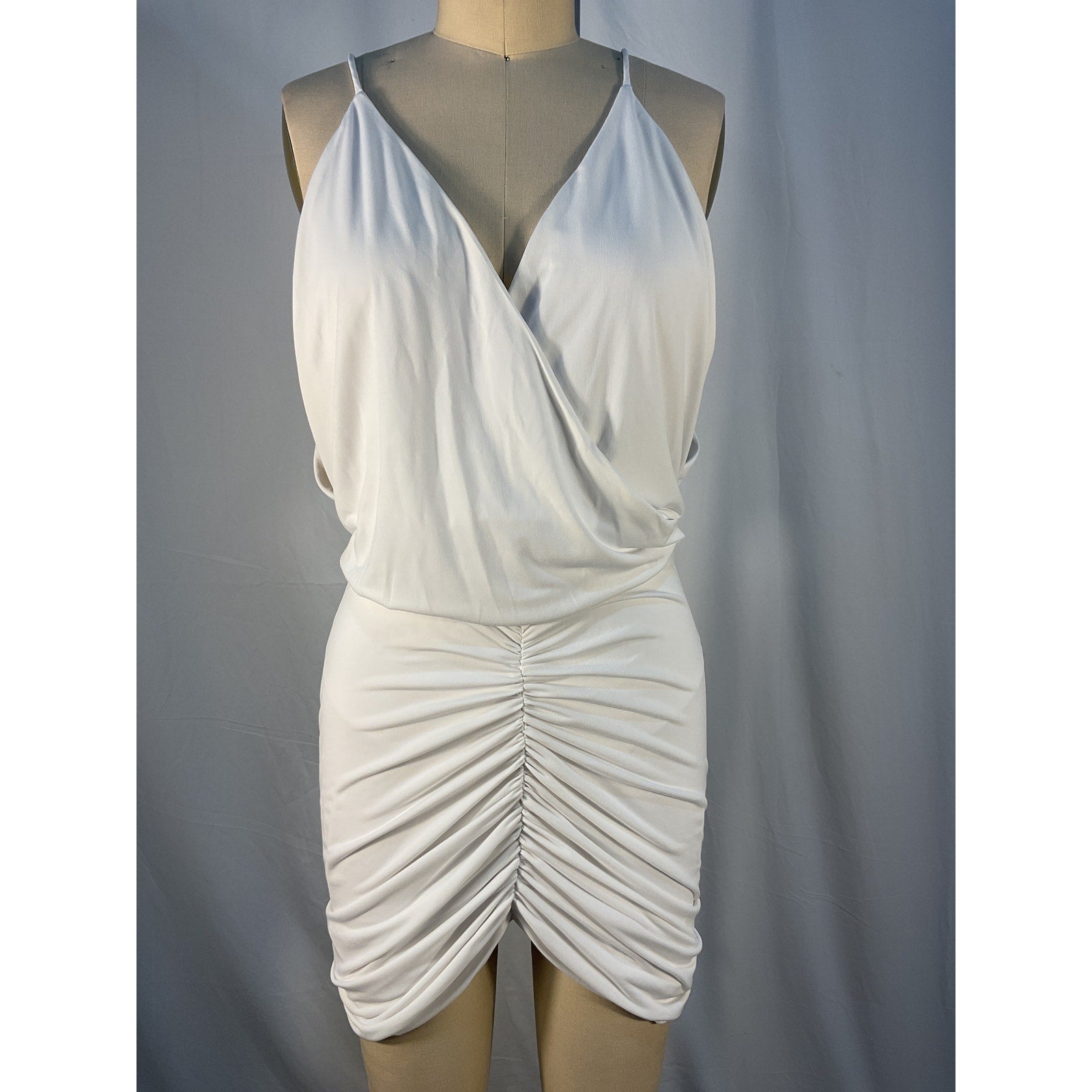 Retrofete 'Kai' White Polyester Dress Size S