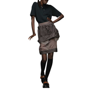 Maison Margiela Deconstructed Light Grey Layered Skirt Size 38 IT / US 2