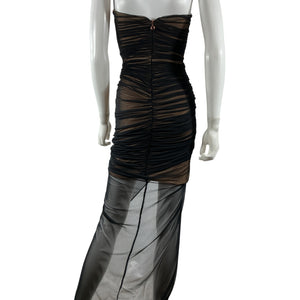 Nookie Ruched Black Mecca Gown Size S