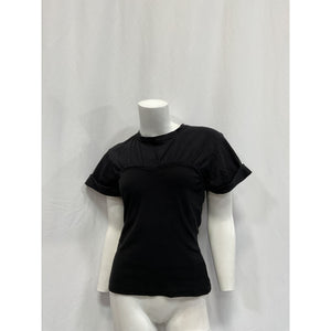 A.L.C. 'Frankie' Black Cotton T-Shirt Size S