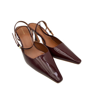 Reformation Patent Burgundy Natasha Pumps Size 8.5