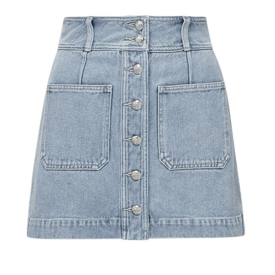 Veronica Beard Denim Blue Moxie Skirt Size 8