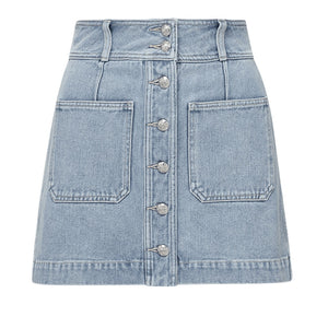 Veronica Beard Denim Blue Moxie Skirt Size 8