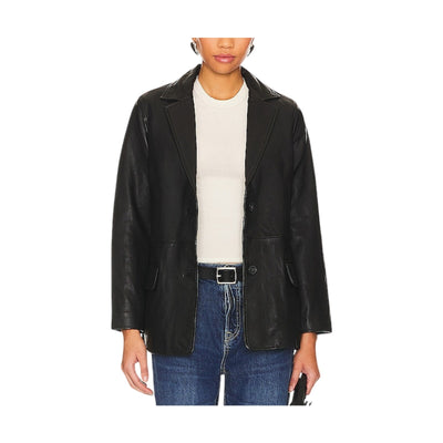 Allsaints Sleek Black Corrina Blazer Size 6 NWT