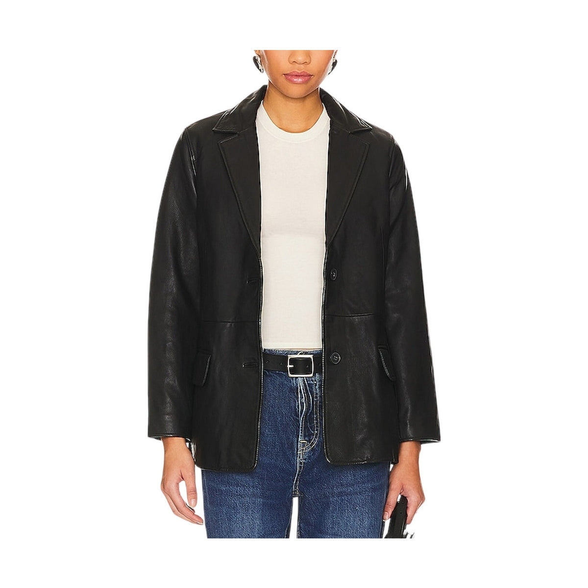 Allsaints Sleek Black Corrina Blazer Size 6 NWT