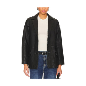 Allsaints Sleek Black Corrina Blazer Size 6 NWT