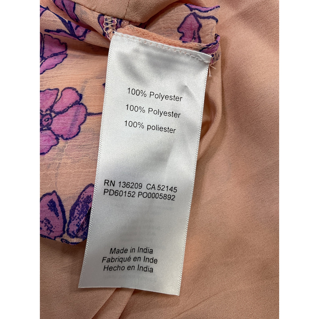 Hatch x  'A Pea In The Pod' Pink Flutter Sleeve Faux Wrap Dress Size S