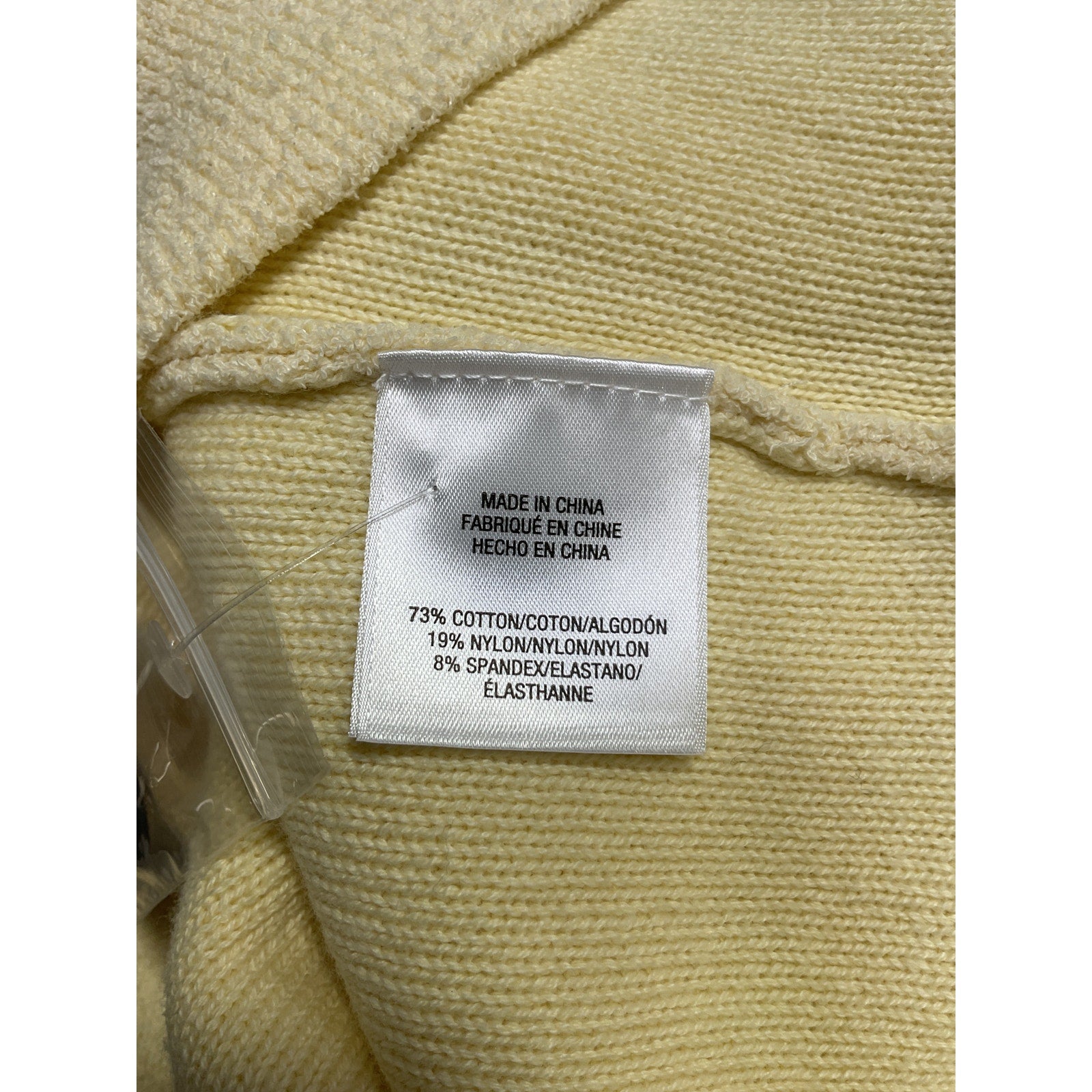 Favorite Daughter 'The Annabel' Yellow Cotton Knit Jacket Size L