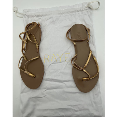 Raye Strappy Gold Void Sandals Size 5.5