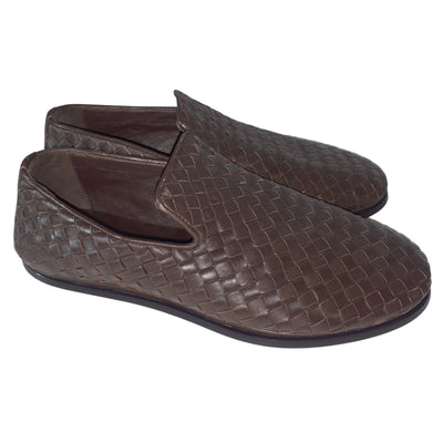 Bottega Veneta Woven Fondant Intrecciato Loafers Size US 9.5