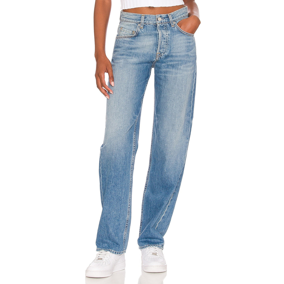 Grlfrnd Relaxed Santa Monica Bella Low Rise Boyfriend Denim Jeans Size 26