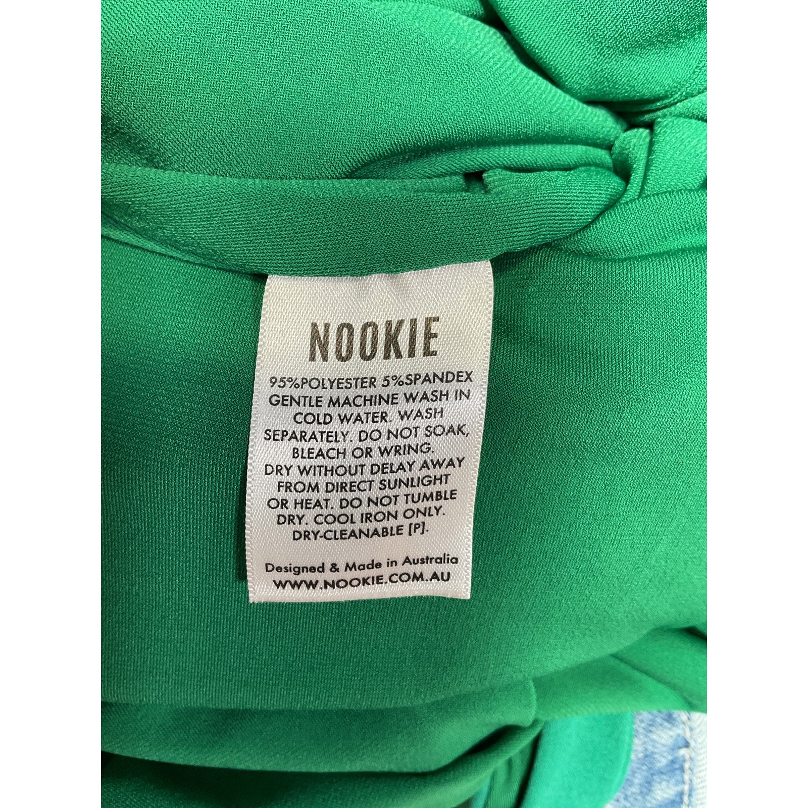 Nookie 'Coco' Green Halterneck Ponte Dress / Gown Size L - NWT