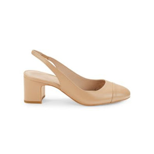 Stuart Weitzman Classic Tan Milla Slingback Leather Pumps Size 8