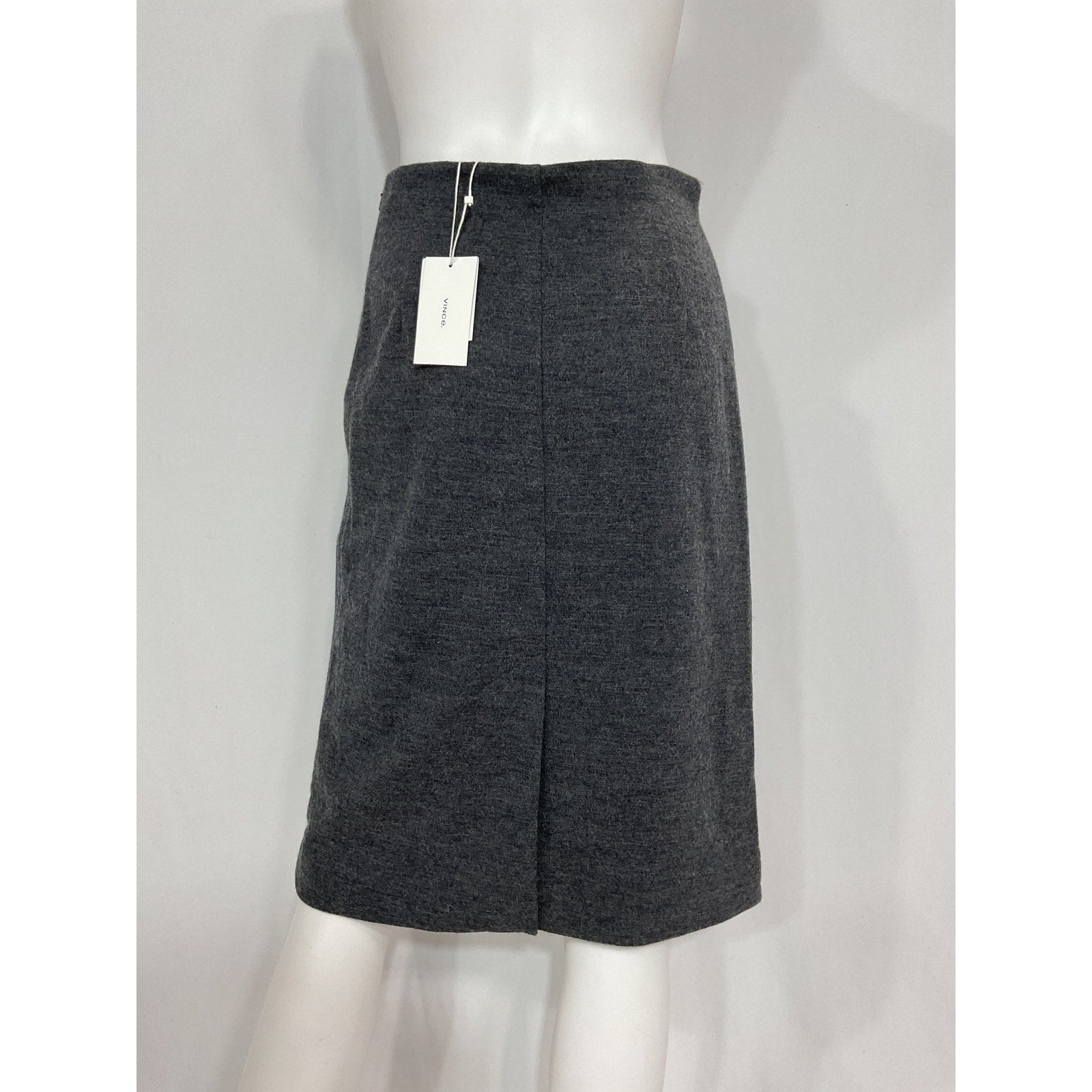 Vince Wool Grey Slip Skirt Size XS - NWT