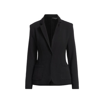 Majestic Filatures 'French' Black Terry Single-Button Blazer Size 3