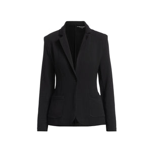 Majestic Filatures 'French' Black Terry Single-Button Blazer Size 3