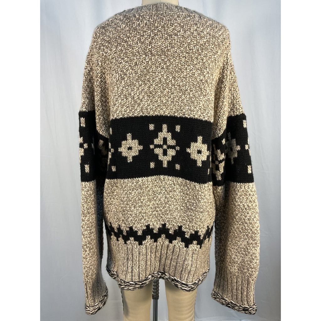 Khaite 'Tabi' Beige Oversized Fair Crewneck Sweater Size S