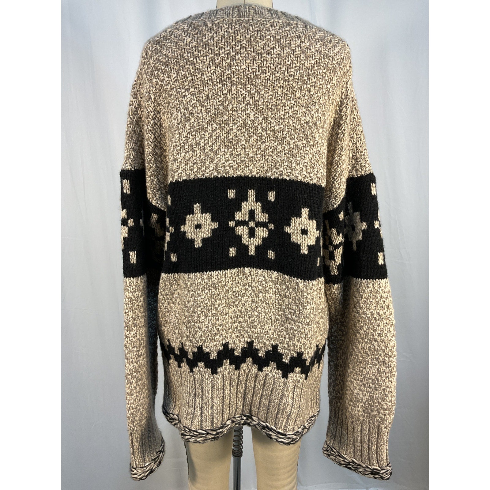 Khaite 'Tabi' Beige Oversized Fair Crewneck Sweater Size S