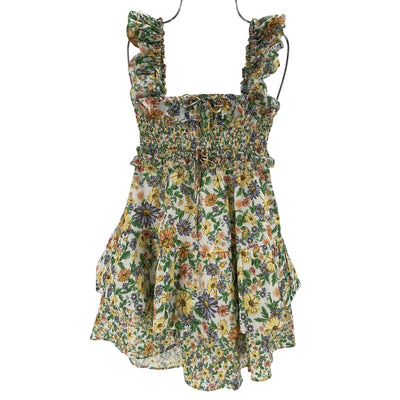 For Love & Lemons Floral Multicolor Riley Dress Size XXS