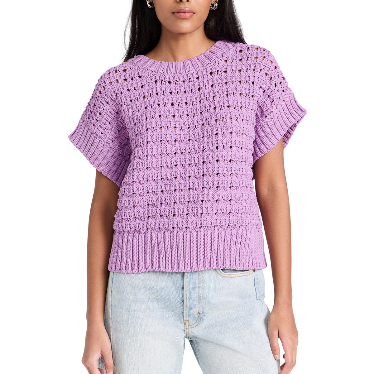 Varley Chunky Smoky Grape Fillmore Sweater Vest Size XS