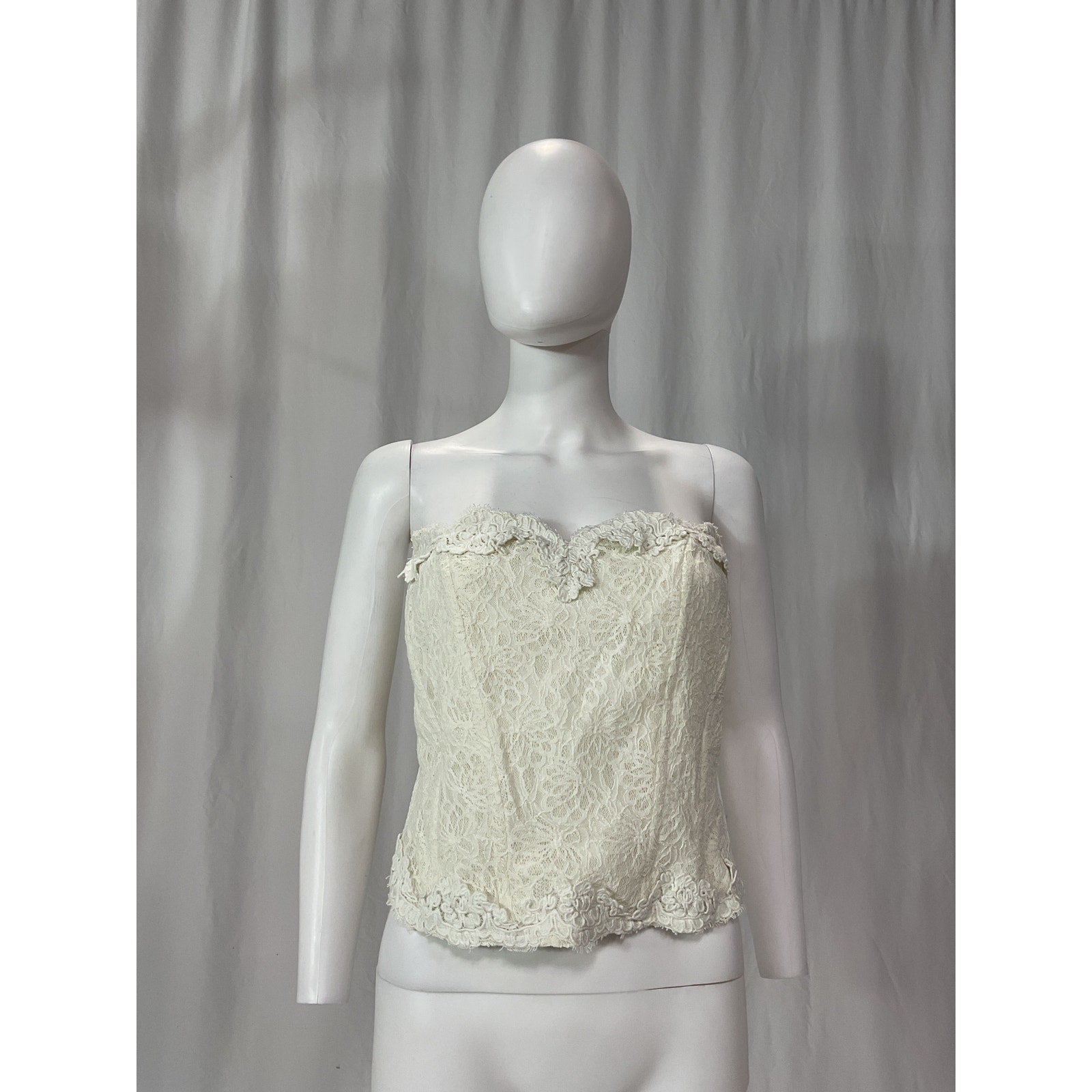 Loveshackfancy 'Arno' White Bustier Size 12 - NWT