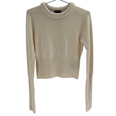 Rag & Bone Slim Ivory Pierce Crewneck Sweater Size M