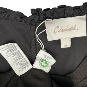 Cleobella Embroidered Black Raven Top Size XS