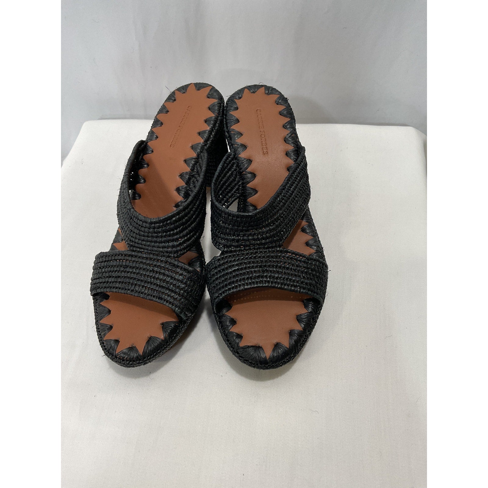 Carrie Forbes Mm Black Modele Andre Platform Sandal Size 6