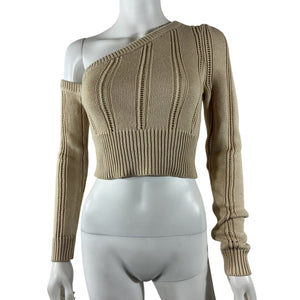 Majorelle Asymmetric Beige Landau Sweater Size S