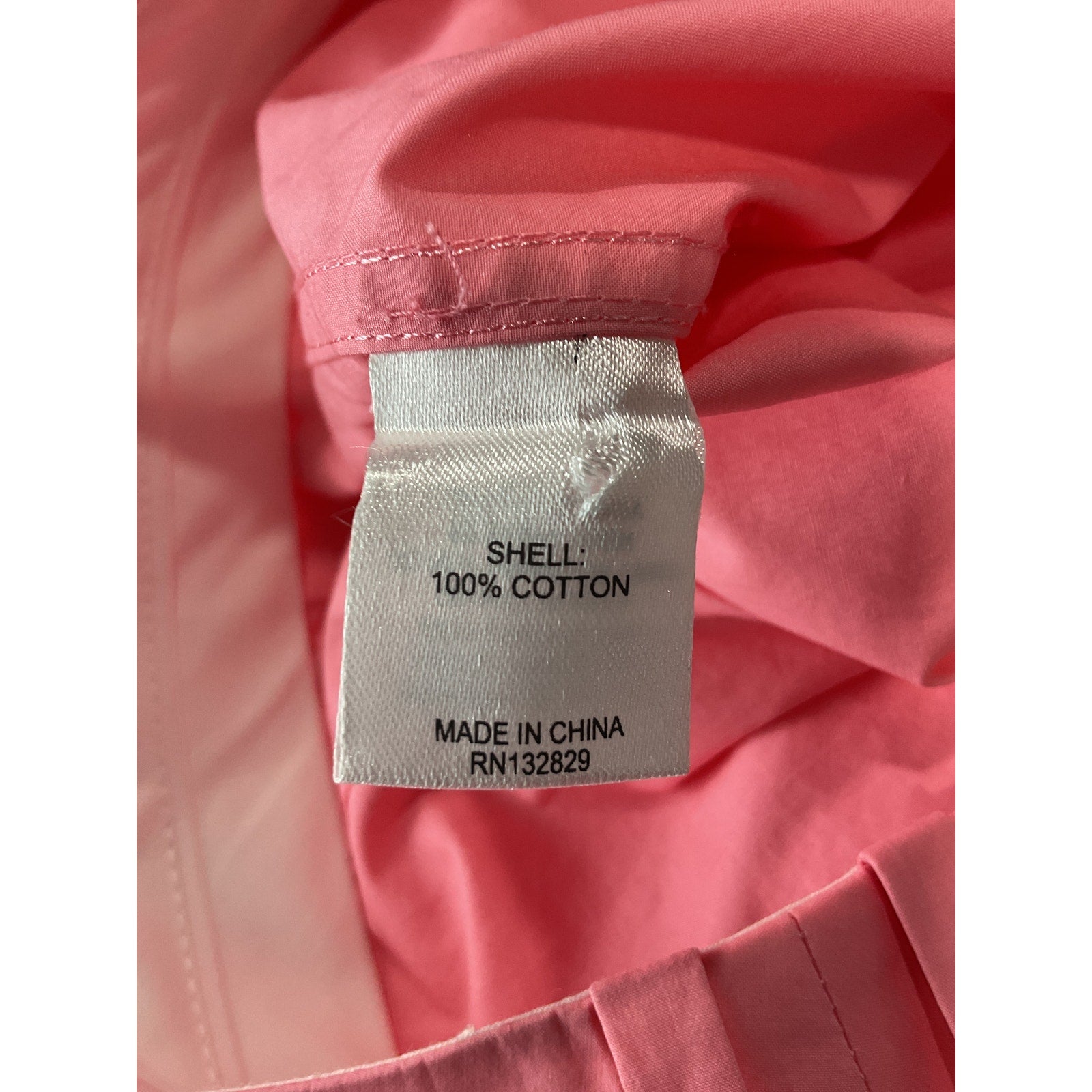 L'Academie 'Dallion' Pink Cotton Poplin Pants Size S